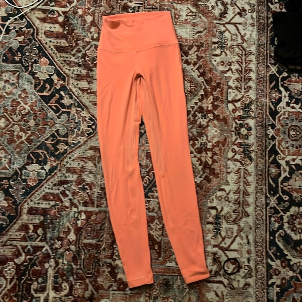 coral align leggings